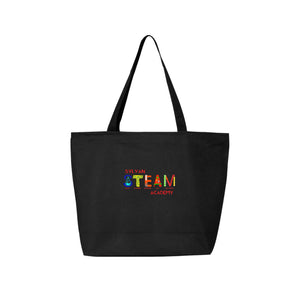 Sylvan STEAM Academy Spirit Wear 2024/25 On-Demand-Q-Tees Canvas Zippered Tote On-Demand Colorful Logo