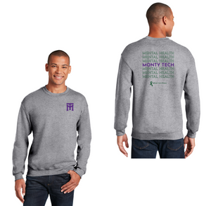 Montachusett Regional Vocational Technical School Mental Health Awareness 2024 On-Demand-Adult Unisex Crewneck Sweatshirt