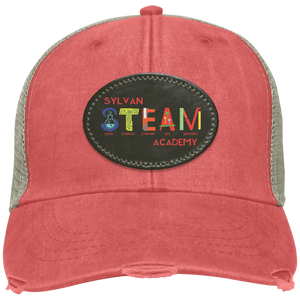 Sylvan STEAM Academy Spirit Wear 2024/25 On-Demand-OL102 Distressed Ollie Cap - Oval Patch Colorful Logo