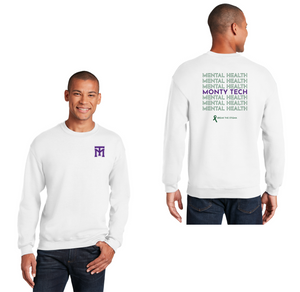 Montachusett Regional Vocational Technical School Mental Health Awareness 2024 On-Demand-Adult Unisex Crewneck Sweatshirt