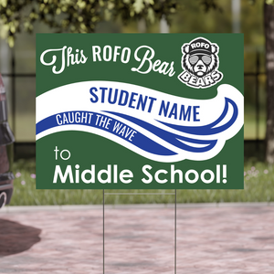 Rosemont Forest Graduation Signs 2024-Yard Sign w/ Stake + Personalized Name