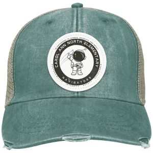 North Elementary 2024 On-Demand Store-OL102 Distressed Ollie Cap - Circle Patch Circle Logo