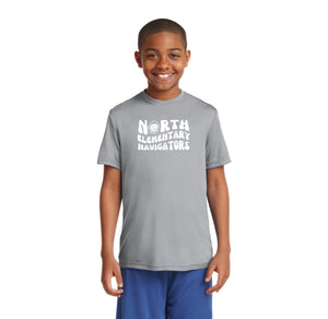 North Elementary 2024 On-Demand Store-Youth Unisex Dri-Fit Shirt Typographic Logo