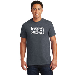 North Elementary 2024 On-Demand Store-Adult Unisex T-Shirt Typographic Logo