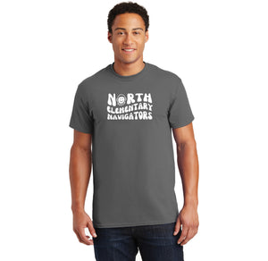 North Elementary 2024 On-Demand Store-Adult Unisex T-Shirt Typographic Logo