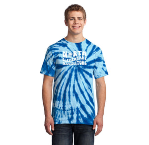 North Elementary 2024 On-Demand Store-Adult Unisex Tie-Dye Shirt Typographic Logo