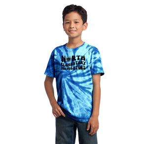 North Elementary 2024 On-Demand Store-Youth Unisex Tie-Dye Shirt Typographic Logo