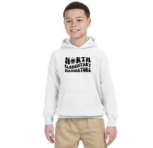 North Elementary 2024 On-Demand Store-Youth Unisex Hoodie Typographic Logo