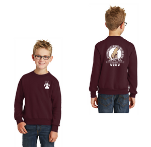 Palmdale Learning Plaza Spirit Wear 2024 On-Demand-Youth Unisex Crewneck Sweatshirt PLP Paw