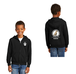 Palmdale Learning Plaza Spirit Wear 2024 On-Demand-Youth Unisex Full-Zip Hooded Sweatshirt PLP Paw