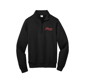 Sylvan STEAM Academy Spirit Wear 2024/25 On-Demand-Adult Unisex 1/4-Zip Pullover Sweatshirt On-Demand Red Logo