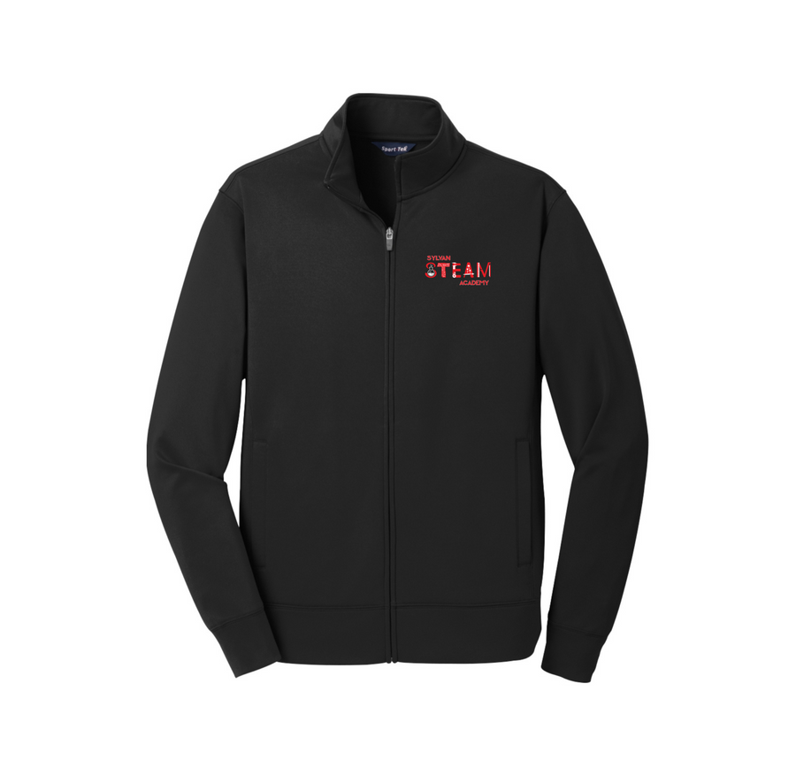 Sylvan STEAM Academy Spirit Wear 2024/25 On-Demand-Adult Unisex Sport-Tek Fleece Full-Zip Jacket Red Logo