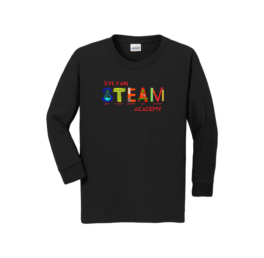 Sylvan STEAM Academy Spirit Wear 2024/25 On-Demand-Youth Unisex Long Sleeve Tee On-Demand Colorful Logo