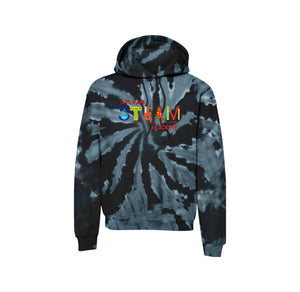 Sylvan STEAM Academy Spirit Wear 2024/25 On-Demand-Adult Unisex Tie-Dye Hoodie On-Demand Colorful Logo