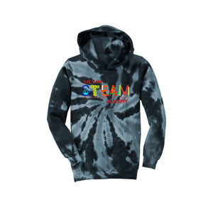 Sylvan STEAM Academy Spirit Wear 2024/25 On-Demand-Youth Unisex Tie-Dye Hoodie On-Demand Colorful Logo