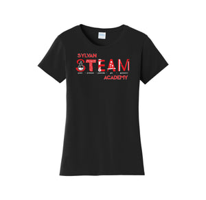 Sylvan STEAM Academy Spirit Wear 2024/25 On-Demand-Womens Fan Favorite Tee On-Demand Red Logo