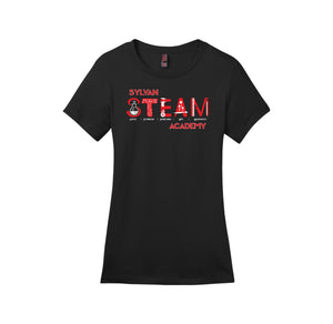 Sylvan STEAM Academy Spirit Wear 2024/25 On-Demand-Womens Premium Tee On-Demand Red Logo