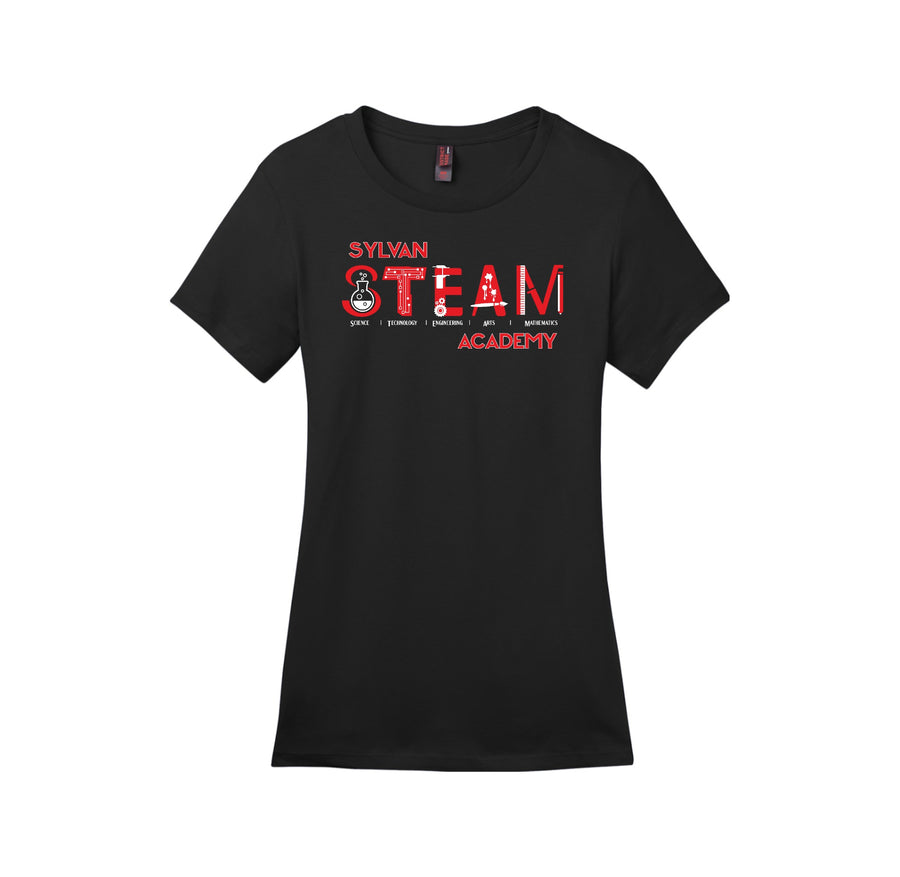 Sylvan STEAM Academy Spirit Wear 2024/25 On-Demand-Womens Premium Tee On-Demand Red Logo