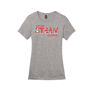 Sylvan STEAM Academy Spirit Wear 2024/25 On-Demand-Womens Premium Tee On-Demand Red Logo