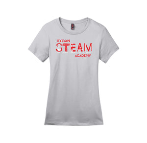 Sylvan STEAM Academy Spirit Wear 2024/25 On-Demand-Womens Premium Tee On-Demand Red Logo