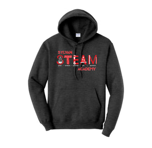 Sylvan STEAM Academy Spirit Wear 2024/25 On-Demand-Adult Unisex Hoodie On-Demand Red Logo