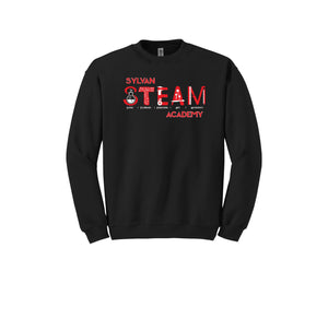 Sylvan STEAM Academy Spirit Wear 2024/25 On-Demand-Adult Unisex Crewneck Sweatshirt On-Demand Red Logo