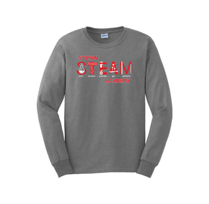 Sylvan STEAM Academy Spirit Wear 2024/25 On-Demand-Adult Unisex Long Sleeve Tee On-Demand Red Logo