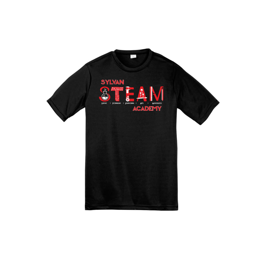 Sylvan STEAM Academy Spirit Wear 2024/25 On-Demand-Youth Unisex Dri-Fit Shirt On-Demand Red Logo