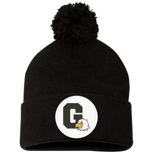 Greenbrook-SP15 Pom Pom Knit Cap - Circle Patch G Logo