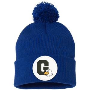 Greenbrook-SP15 Pom Pom Knit Cap - Circle Patch G Logo