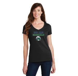 Emerald High School Spirit Wear 2024/25 On-Demand-Womens Fan Favorite V-Neck Tee WE ARE EMERALD