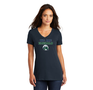 Emerald High School Spirit Wear 2024/25 On-Demand-Womens Premium District V-Neck WE ARE EMERALD