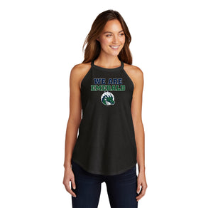 Emerald High School Spirit Wear 2024/25 On-Demand-Womens Premium Perfect Tri Rocker Tank WE ARE EMERALD