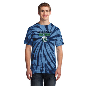 Emerald High School Spirit Wear 2024/25 On-Demand-Adult Unisex Tie-Dye Shirt EMERALD NATION