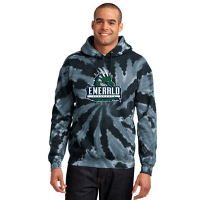 Emerald High School Spirit Wear 2024/25 On-Demand-Adult Unisex Tie-Dye Pullover Hooded Sweatshirt AEROUANTS