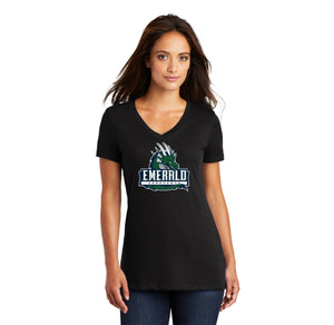 Emerald High School Spirit Wear 2024/25 On-Demand-Womens Premium District V-Neck AEROUANTS