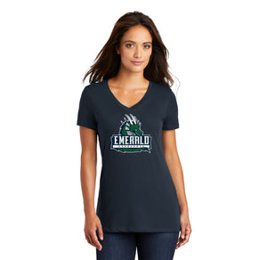 Emerald High School Spirit Wear 2024/25 On-Demand-Womens Premium District V-Neck AEROUANTS