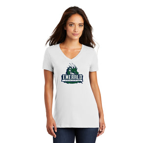 Emerald High School Spirit Wear 2024/25 On-Demand-Womens Premium District V-Neck AEROUANTS