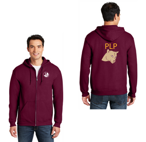 Palmdale Learning Plaza Spirit Wear 2024 On-Demand-Adult Unisex Full-Zip Hooded Sweatshirt Round ib