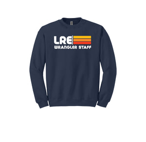 LRE STAFF Spirit Wear 2023-24 On-Demand-Adult Unisex Crewneck Sweatshirt Stripe Logo