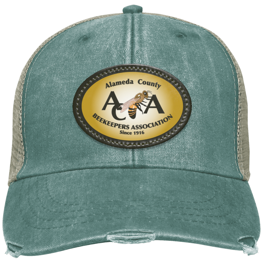 Alameda County Beekeepers Association On-Demand-OL102 Distressed Ollie Cap - Oval Patch