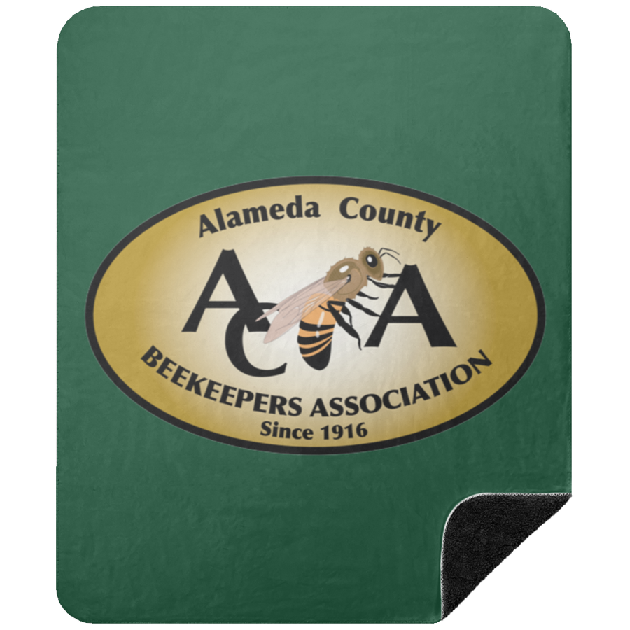 Alameda County Beekeepers Association On-Demand-BSHM Premium Black Sherpa Blanket 50x60