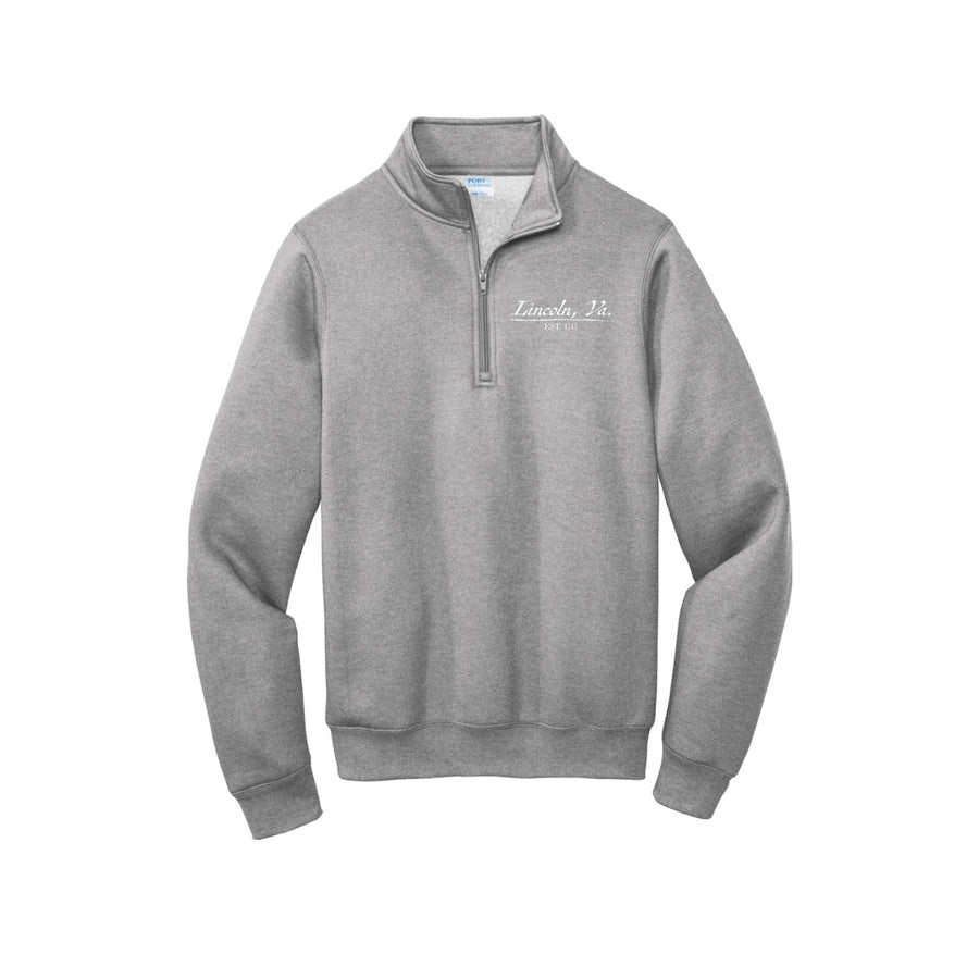 Lincoln Community League-Adult Unisex 1/4-Zip Pullover Sweatshirt Left Chest