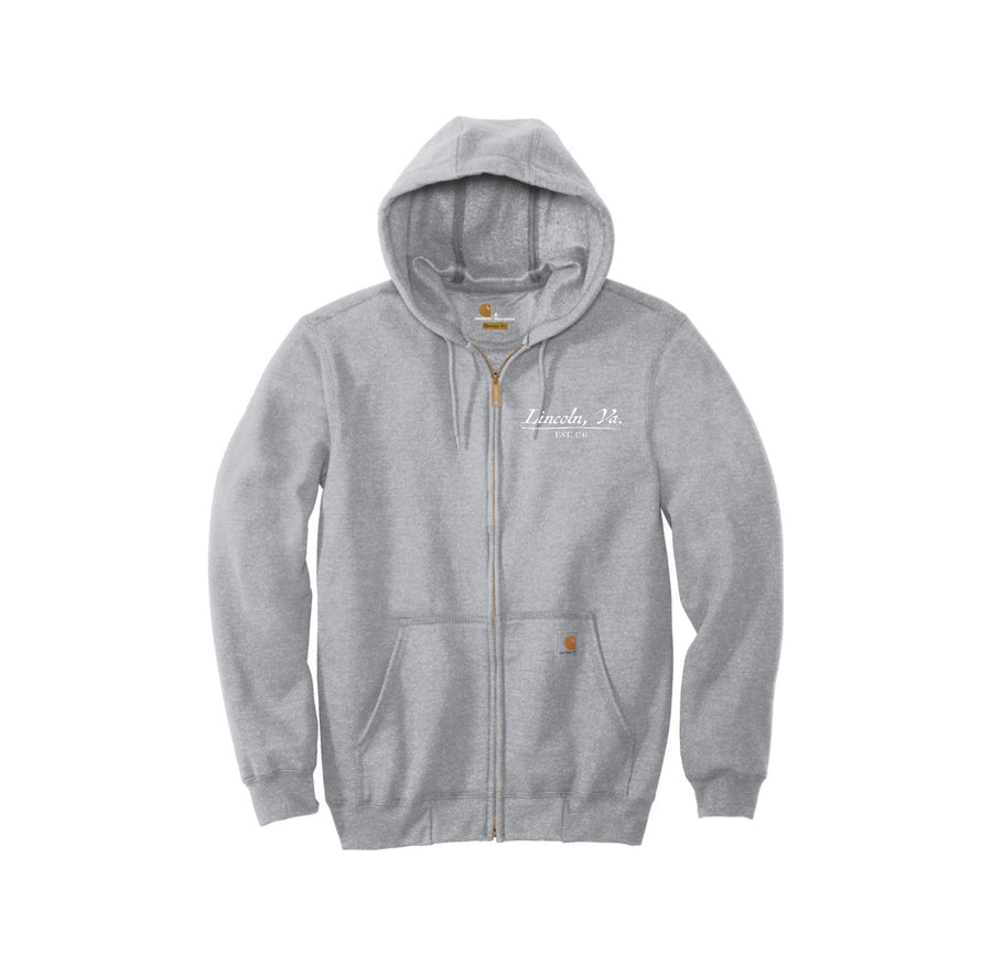 Lincoln Community League-Carhartt Midweight Hooded Zip-Front Sweatshirt Left Chest