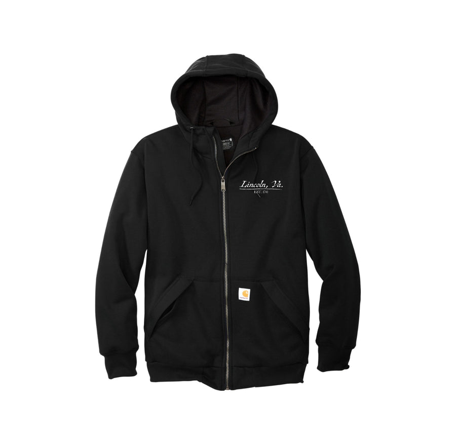 Lincoln Community League-Carhartt Midweight Thermal-Lined Full-Zip Sweatshirt Left Chest