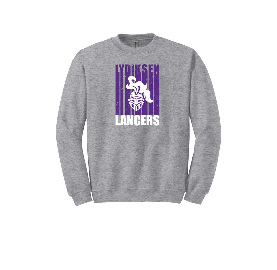 Lydiksen Elementary Spirit Wear 2024/25 On-Demand-Adult Unisex Crewneck Sweatshirt Stripe