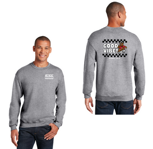 Alisal Elementary Spirit Wear 2024/25 - On Demand-Adult Unisex Crewneck Sweatshirt Good Vibes Logo