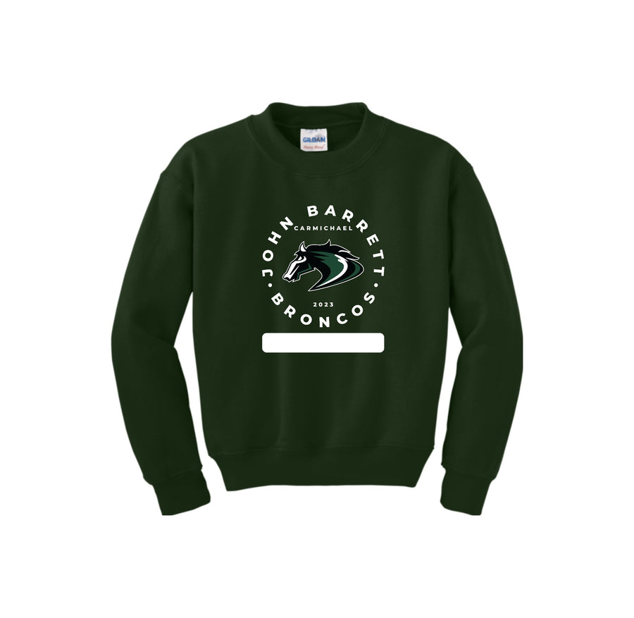 John Barrett Middle School PE Store On-Demand-Youth Unisex Crewneck Sweatshirt On-Demand