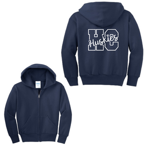 Hicks Canyon - Youth Unisex Full-Zip Hooded Sweatshirt On-Demand Huskies