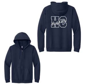 Hicks Canyon - Adult Unisex Full-Zip Hooded Sweatshirt On-Demand Huskies